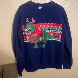Navy blue, Ugly Christmas Sweater, Kid’s, Medium